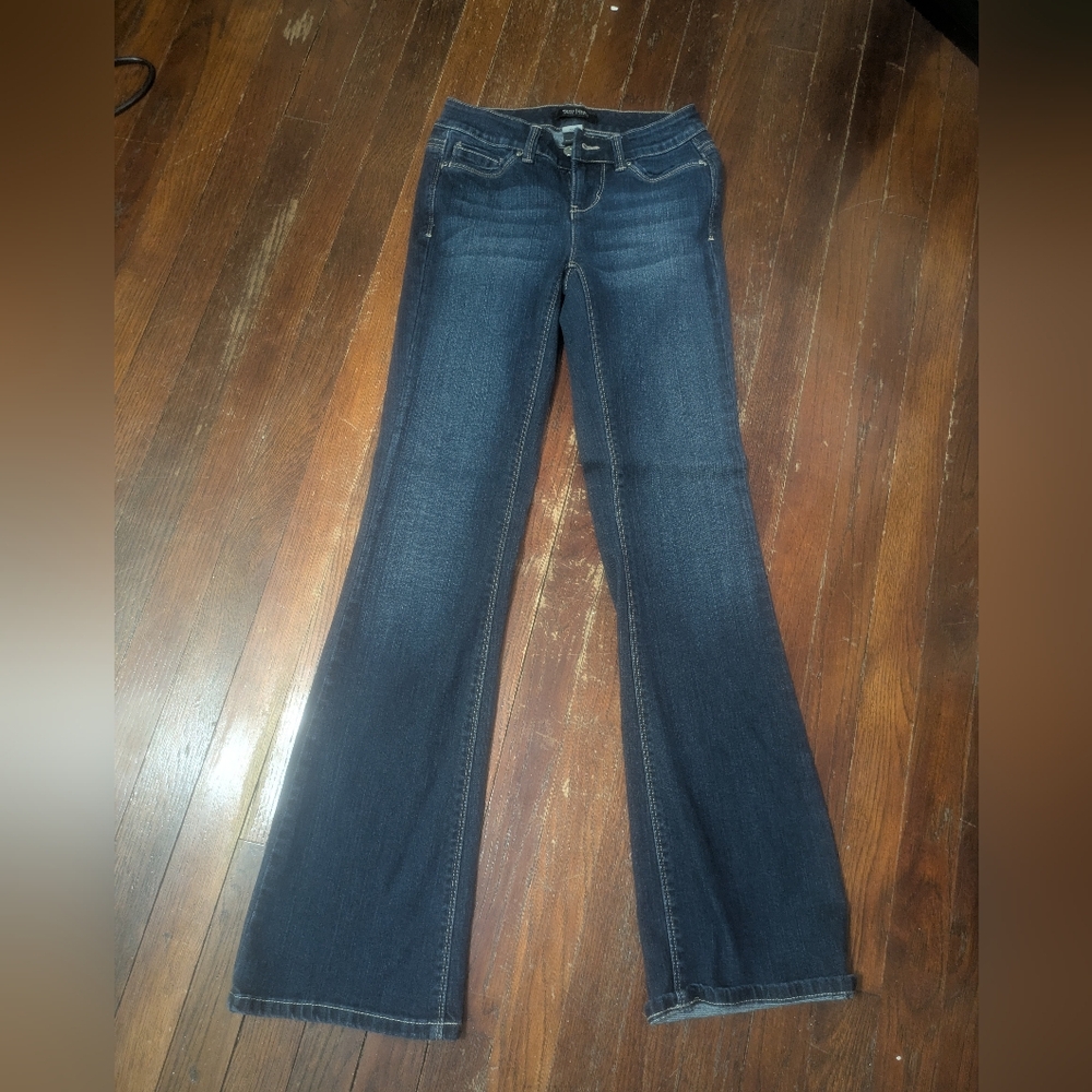 White House Black Market Dark Blue Flare Jeans